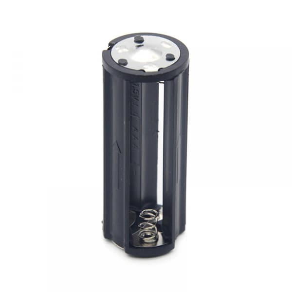 3xAAA Batteriholder Rør Svart Batterier Adapter For Etui Konverter
