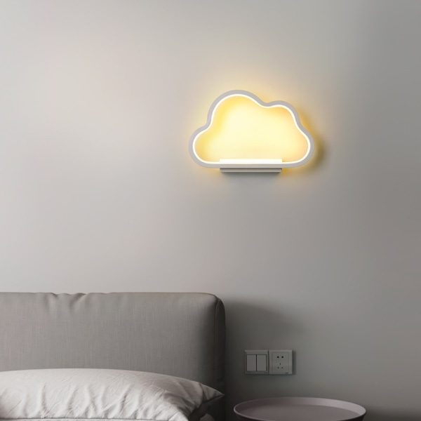 20W innendørs vegglampe, minimalistisk skyform LED-vegglampe