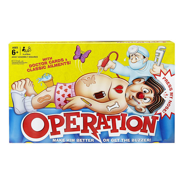 Operationsspel Träningsspel för barn, flickor, pojkar och familj, vänner (rosa)