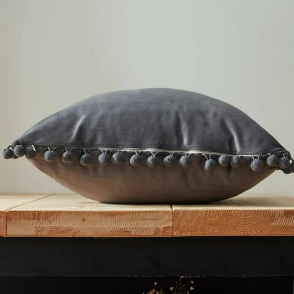 2 stk pudebetræk 45x45cm blød fløjl med dumplings pudebetræk