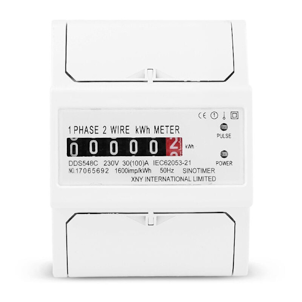 1 st digital LCD elektrisk energimätare faslinje elektrisk