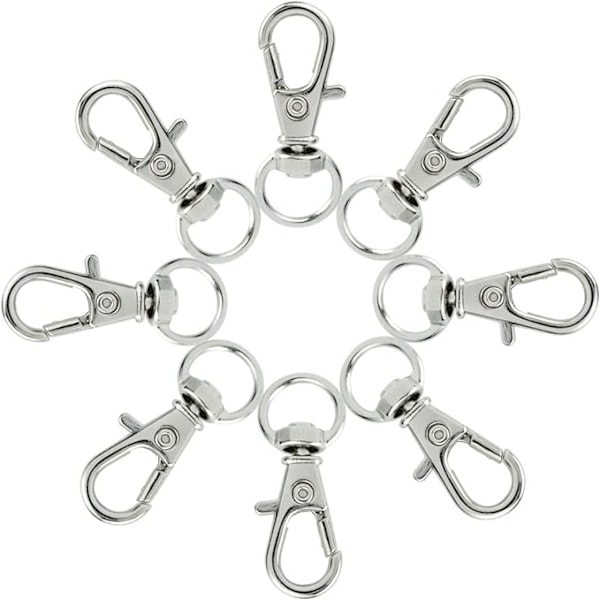 50 stk Swivel Clasp Lanyard Snap Hooks, Metall Swivel Lanyard Snap Hook Lobs