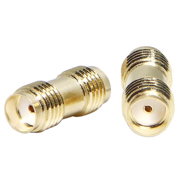 SMA Hon till SMA Hon RF Koaxial Adapter Guldpläterad Adapter för Wi-Fi Antennförstärkare Radiosignalförlängningskabel (10-pack)