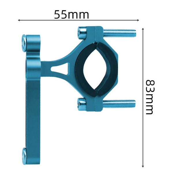 Justerbar cykel vandflaskeholderadapter (blå)