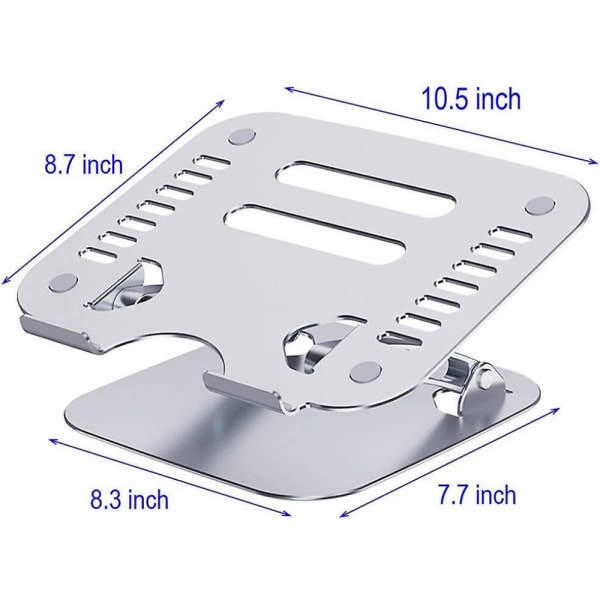 Bærbar computer stand, bærbar computer riser til skrivebord, computer stand til bærbar computer - foldbar
