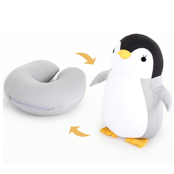 U-muotoinen tyyny sarjakuva muodonmuutos tyyny pingviini kaksikäyttöinen pilleri