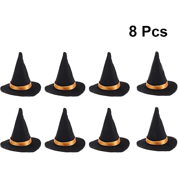 8 kpl Halloween Pieni Noita Hattu Diy Craft Pullon Korkki Viinipullo C