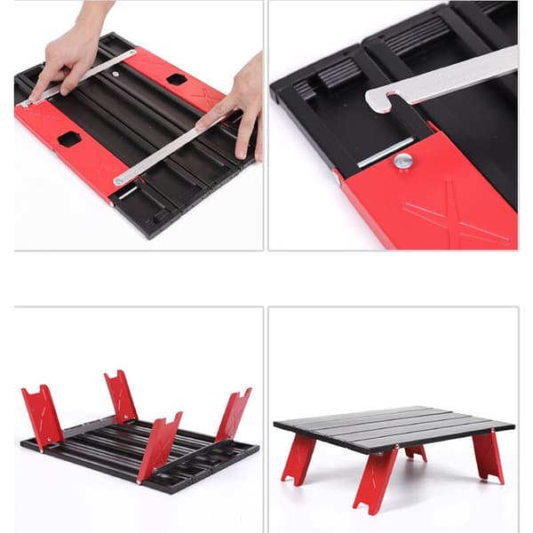Aluminium sammenleggbart kaffe bord Mini lite sammenleggbart bord ultralett