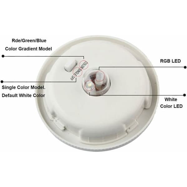 Solcellelampe Sol LED Natlys Farveskiftende Glaskugle Have
