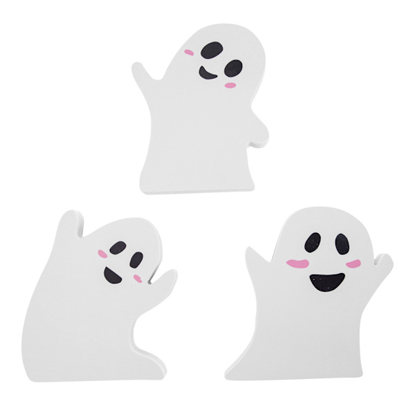 3-pak halloween søde spøgelse bordplade dekorationer, hjem ferie pa