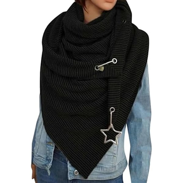 Stjerne Sjal til Kvinder Elegant Pashmina Sjal og Wraps Kryds Foran Sjal Poncho Kappe Cardigan Blød Varmt Rejse Wraps
