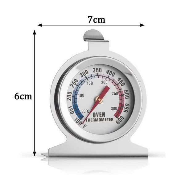 Ovntermometer i rustfrit stål, 300℃/600℉ til ovn, brød og bagværk