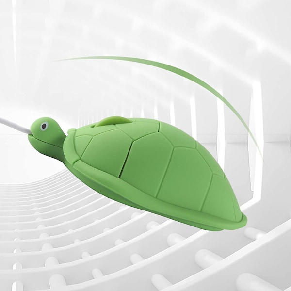 Sød dyreformet skildpadde USB-kablet mus optisk mus til bærbar computer P