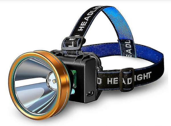 Hodelykter med kraftig LED-hodelykt, USB-hodelykter