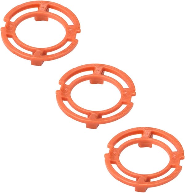 15 stk oransje bladfeste ringer festeplateholder for Phi