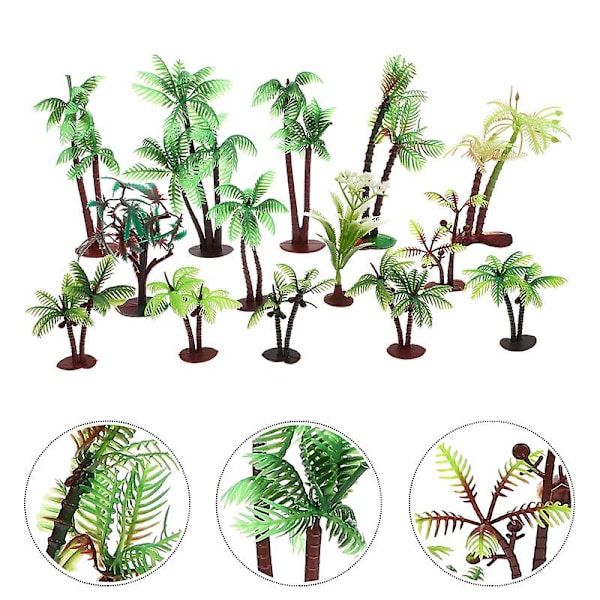 10 stk Mini Kokosnøtt Palme Modell