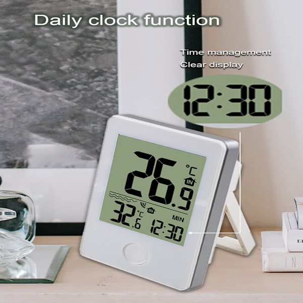 Trådlös Flytande Inomhus Utomhus Termometer, Flytande Termometer för Pool, Digital Pooltermometer med LCD-Display för Inomhus och Utomhus