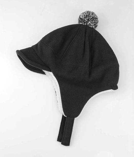 Vinterhat til småbørn med øreklapper Baseball Hat Visor Fleece C