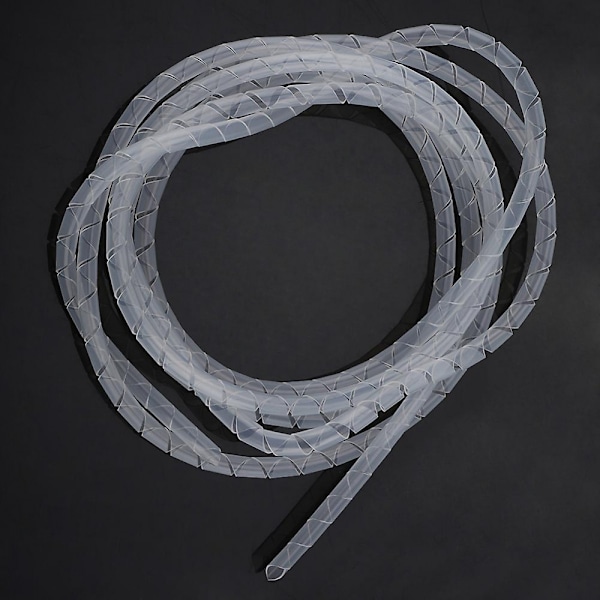 Spiral Kabelwrap til Kabelstyring 15m Hvid 6mm til PC TV Hjem Kontor