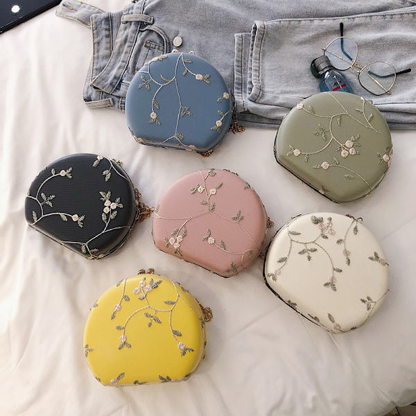 Kvinne Håndveske Peach Hjerteformet Blonder Skulderveske Clutch Bag, Svart
