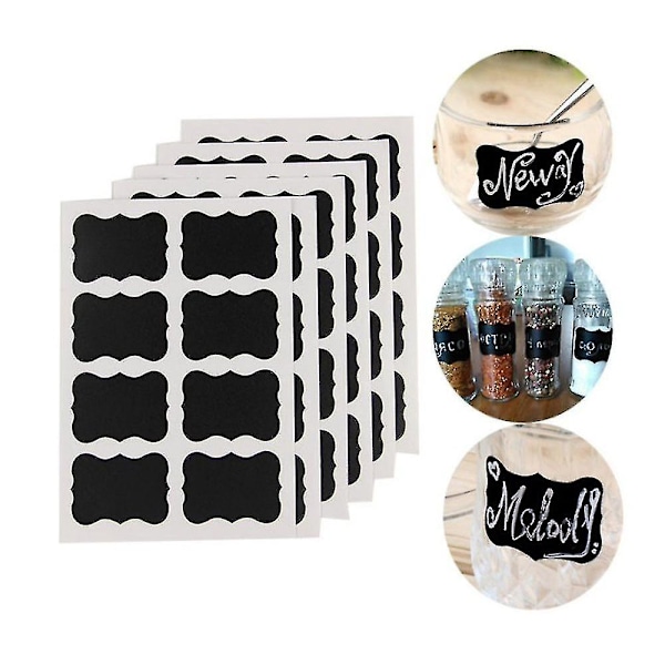 100 Pcs Chalkboard Labels Stickers, Waterproof Jar Labels for Mason Jars Glass Bottles Pantries