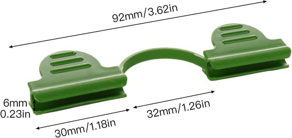 80 stk Plast Drivhus Slangeklemmer Drivhus Tilbehør 1/4\"