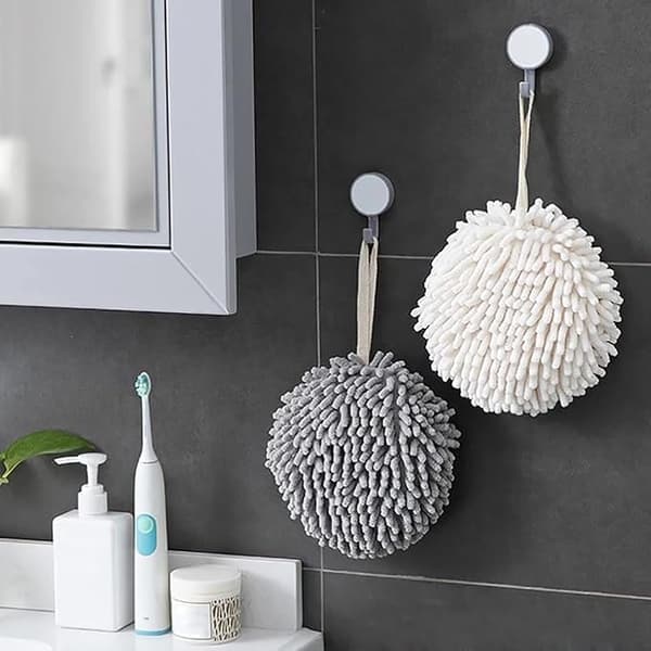 6 stk. håndklæder bløde absorberende mikrofiber håndtørringshåndklæder kugle