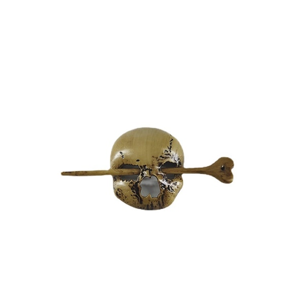 Hårnål Handgjord Gothic Skull Hair Pin- Stick Slide With Faux Bon