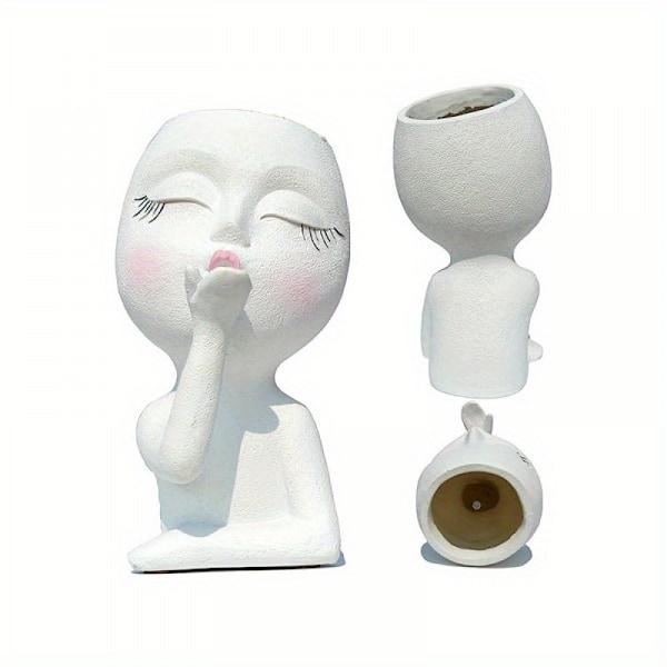 Resin Mannequin Flower Pot for Garden Decoration