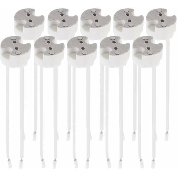 Sæt 10x GU5.3 fatningskabel - til LED halogen spotlights og andre