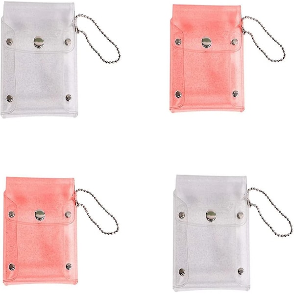 Läpinäkyvä PVC-lompakko Avaimenpidike Mini Kosmetiikka