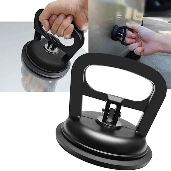 Bil Dent Puller, Bærbar Stærk Sugkop Dent Reparationsværktøj Bil Reparation Puller, 5X6cm Sort