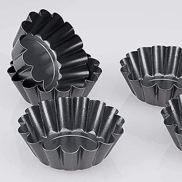 Set med 8 non-stick formar för muffins, kakor, pizzor, tårtor, cupcakes, ägg