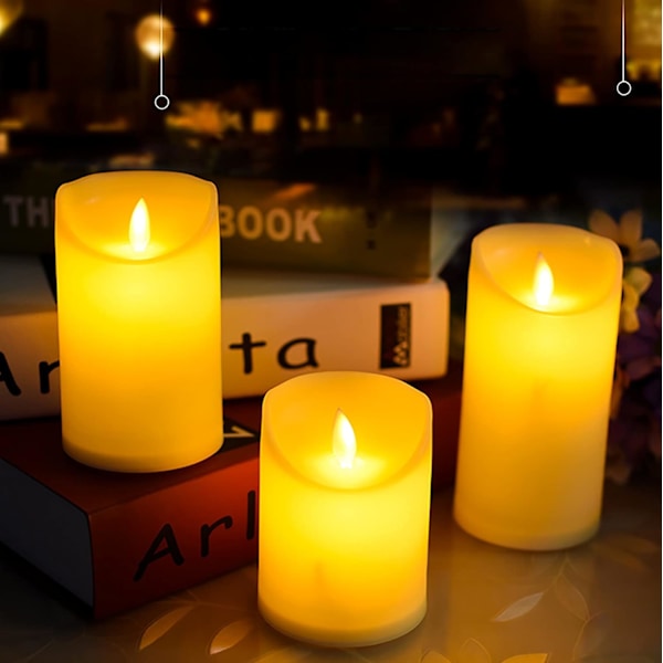 LED-ljus, flimrande LED-ljus med mycket realistiska flimrande lågor,