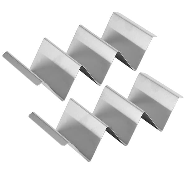 Tacoställ i Rostfritt Stål för Hemkök, Restaurang, 2-pack