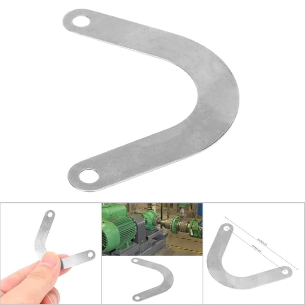 5 stk Metal Ventilplade U-Formet Metal Luftkompressor Tilbehør Ventilplade 59mm Bredt Power Tool Dele Tilbehør