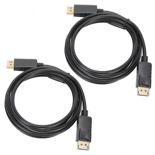 DisplayPort-kabel 1,8 m han til han DP-forbindelsesledning 2 stk. adapter