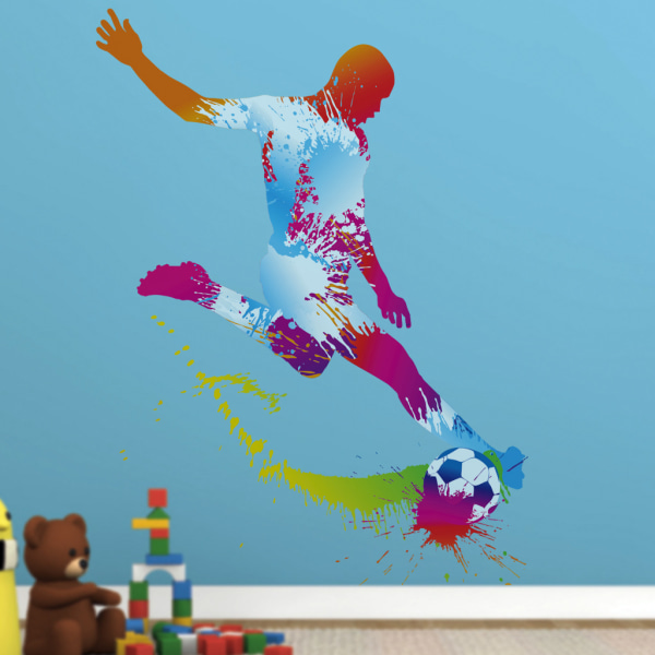 Fodbold Væg Dekoration Fodbold Stickers til Væg Fodbold Værelse Dekoration Fodbold Ting Fodbold 3D Vægkunst Skyd for Dine Mål Vægkunst Fodbold Stickers til Soveværelse Børn Dreng Væg Dekoration