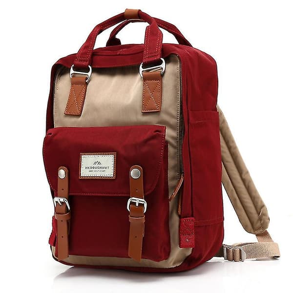 Skolstudent Ryggsäck College Bookbag Resväska Donut Casual Solid Color Poly