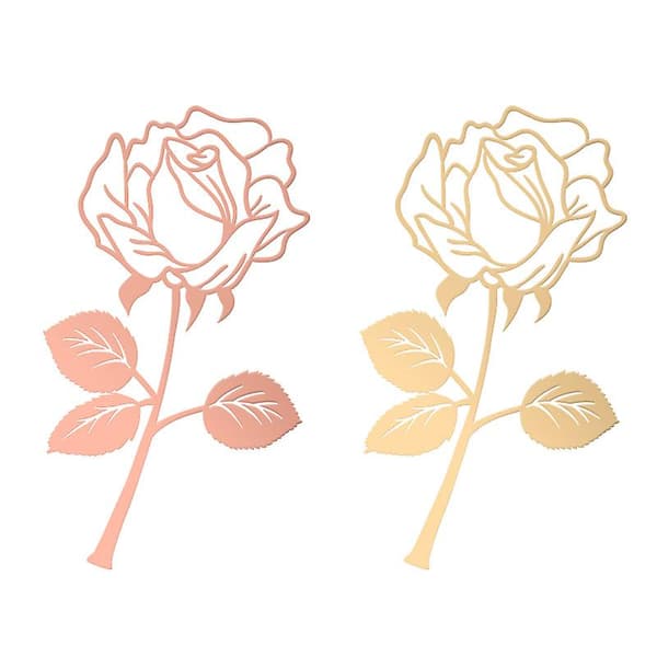Bogmærker Bogmærker 4 stk bogmærker blomst rose rød