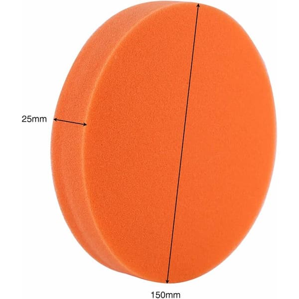 Bilsvamp för polering, 10 st/förpackning 6 (150 mm) svampbuffert vaxningspad kit