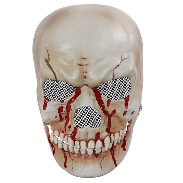 Halloween-dödskalleaccessoarer halvmaskadekaraktärsaccessoarer