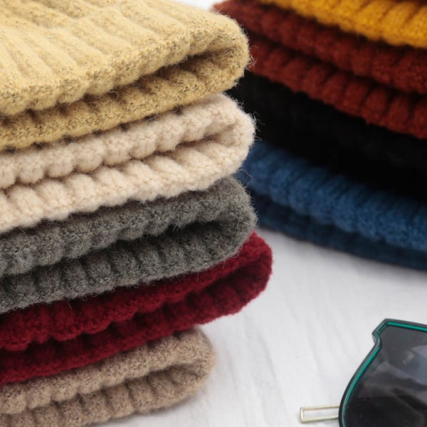 1 st hatt män kvinnor vinter elastisk mössa hatt för flickor kvinnor pojkar