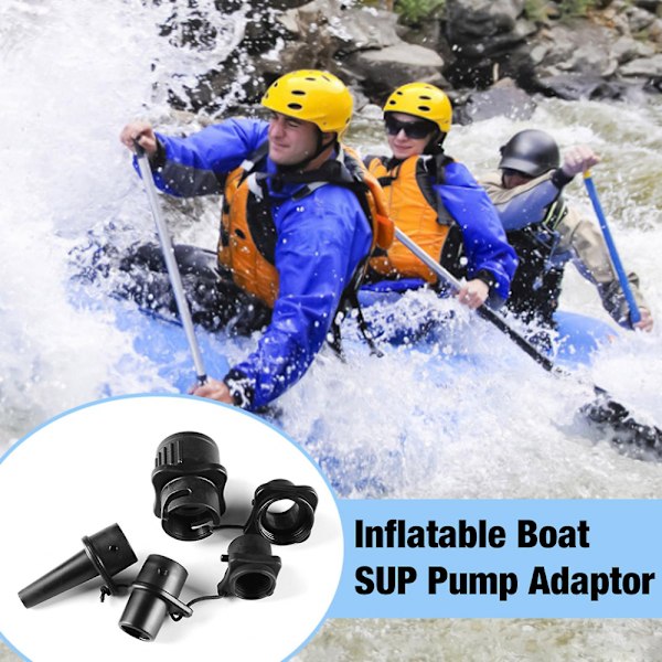 Uppblåsbar båtpumpadapter läckagesäker multifunktionell luftpump luftventil adapter för kajak uppblåsbara sängar
