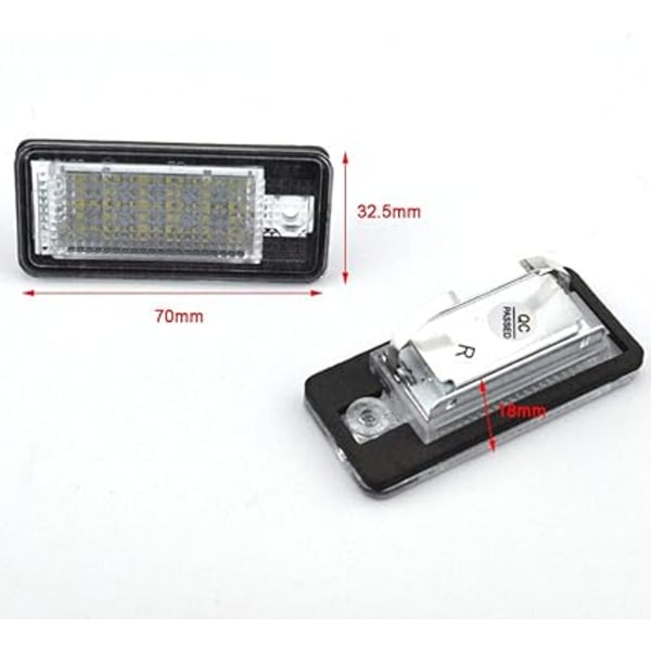 2-delt LED-skiltlys 18 SMD bakre skiltlys for Au-di A3