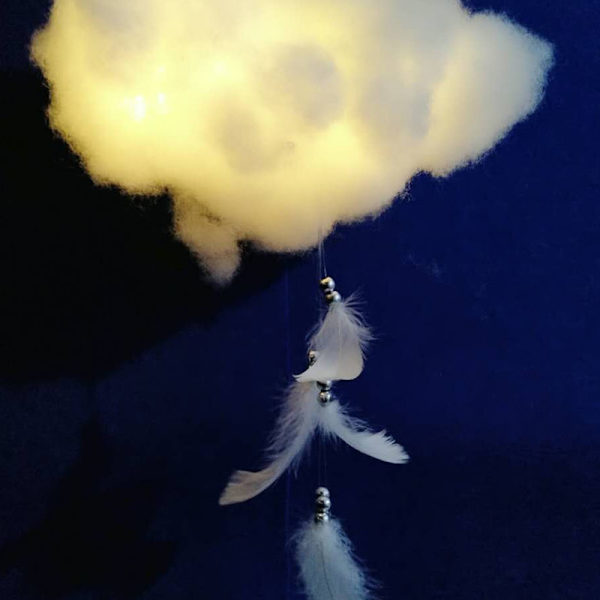 Pompom-dekorasjon Bryllupsdekorasjon DIY Origami Pompoms Hvit Skylampe