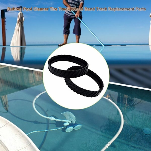 4 tilpassede spor for Zodiac MX6 MX8 MX9, Baracuda bassengrenser
