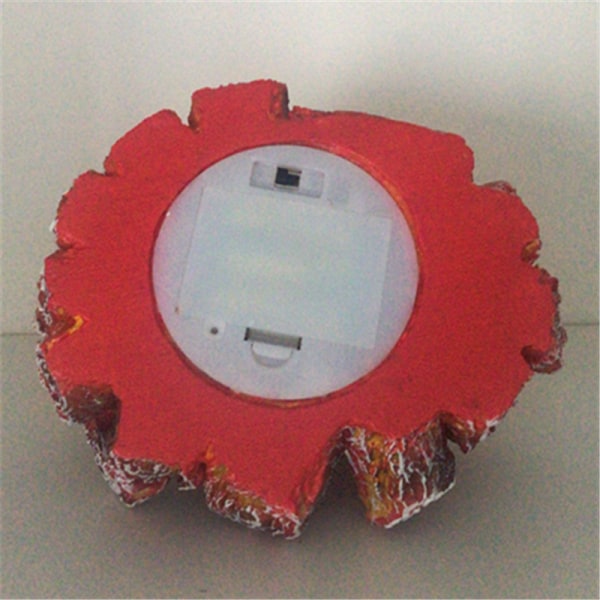 1 stk. Brennende kull LED-lampe Kunstig LED Realistisk Loggved Glødende Flammeløs Peislys
