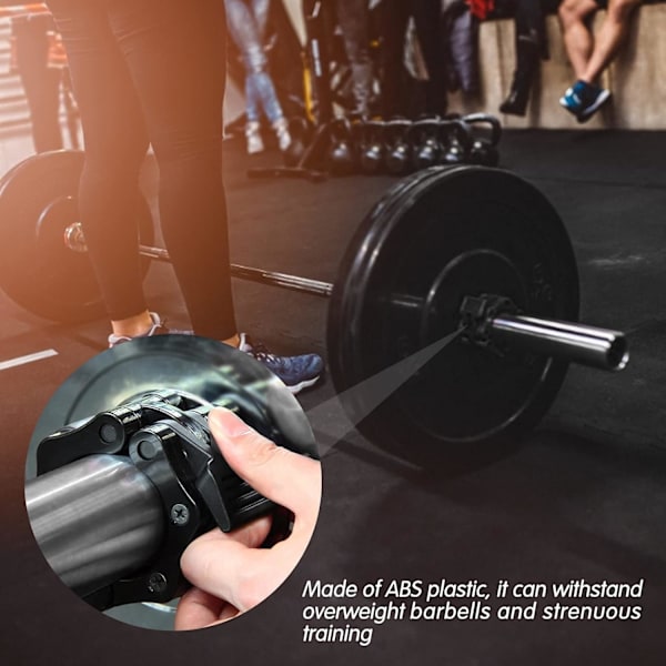 Spændeskive 2 stk. 50mm Låsering Stop Disc Bodybuilding