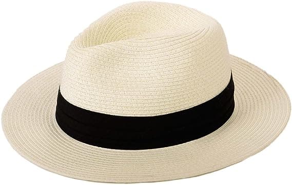 Solhatter for kvinner sommer strand solhatt bred brem fedora cap UP
